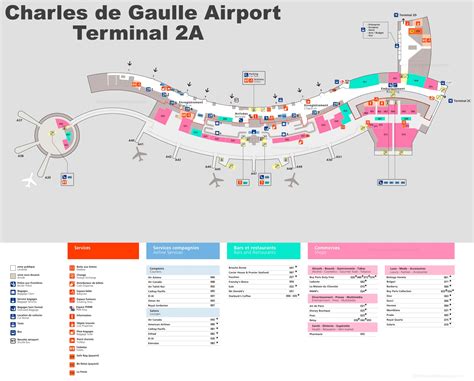 paris de Gaulle Airport map